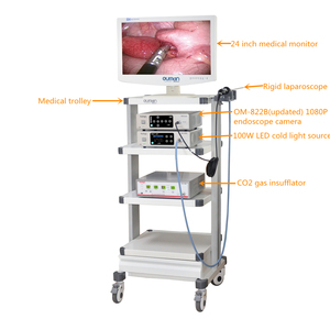 Chariot d'endoscopie à quatre étagères avec roues et tiroir - Product Image 3