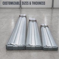 Dalle en acier galvanisé de qualité industrielle Elite 200x40 3,0 mm pour matériaux de construction métalliques, idéale pour les projets à grande échelle