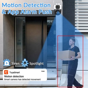 Tuya 8MP PTZ <span class=keywords><strong>WIFI</strong></span> Máy ảnh ống kính kép Màn hình Kép HD 4K ai con người theo dõi chuyển động điều khiển từ xa cảnh báo đẩy ngoài trời <span class=keywords><strong>ip</strong></span> <span class=keywords><strong>Camera</strong></span> - Product Image 3