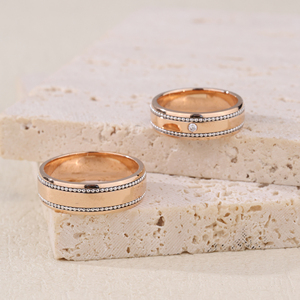 Làm Bằng Tay Bán Hàng Nóng Chất Lượng Cao 18K Rose Gold Kim Cương Tự Nhiên Ban Nhạc Đám Cưới Thiết Kế Đơn Giản Thanh Lịch Cho Engagement Giao Hàng Nhanh Chóng - Product Image 6