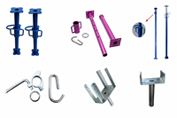 Support auxiliaire réutilisable thermolaqué pour étais métalliques d'échafaudage Ringlock dans la construction de bâtiments hospitaliers