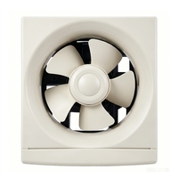 Ventilateur extracteur d'air carré domestique de 8 pouces avec LED, design anti-moustiques, 28W, faible bruit, multi-tension, pour cuisine et chambre, garantie 1 an