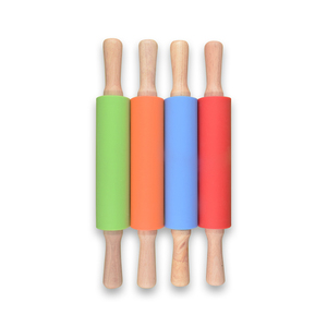 Cao su cán <span class=keywords><strong>pin</strong></span> không dính bề mặt bánh bao mì bằng gỗ xử lý bột Silicone OPP Túi Mini Silicone cán <span class=keywords><strong>pin</strong></span> cho trẻ em - Product Image 3