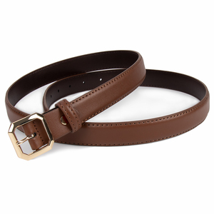 Ceinture décontractée pour femmes à largeur personnalisée avec boucle à ardillon et <span class=keywords><strong>double</strong></span> couture Design Ceinture pour femmes à la mode - Product Image 4