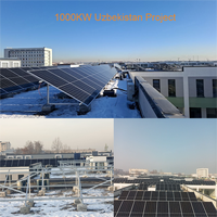 Système de montage de panneaux solaires sur toit réglable GTERGY GT-RL 02 1MW, surface anodisée, garantie 12 ans, acier inoxydable 304