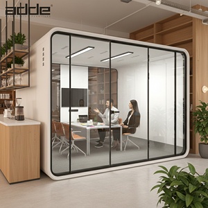Cabina Acústica Moderna de Aluminio para Espacio de Trabajo Privado, Cabina Insonorizada para Reuniones de <span class=keywords><strong>Oficina</strong></span>, para <span class=keywords><strong>Oficina</strong></span>, Espacios de Trabajo Compartidos, Hoteles y Escuelas - Product Image 4
