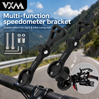 VXM Lenkerhalterung Fahrradcomputer-Halterung mit Lichthalter Mehrwinkel-Fahrradhalterung Starke Tragfähigkeit MTB Rennrad Zubehör