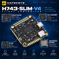 Contrôleur de vol MATEKSYS H743 Slim V4 STM32H743 7 UART 13 PWM GPS CAN 6V-36V ArduPilot Betaflight INAV Type-C Certifié CE/FCC
