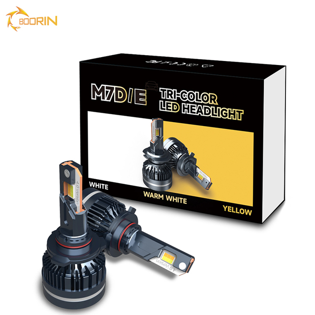 80w New Arrival App Control LED Headlight Bulbs Adjustable Color 3000K-6000K H4 H11 H7 Car LED Light HB3 HB4