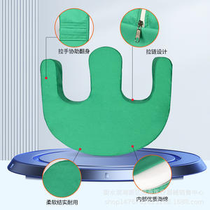 Almohada de apoyo en forma de U Hengshui, verde, transpirable, antiescaras, para el cuidado de las piernas de personas mayores, uso doméstico - Product Image 1