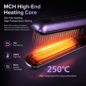 Plancha de Pelo Eléctrica Torlin con Degradado Morado, Pantalla LED Digital, Placas con Temperatura Ajustable, para Peinado en Salón y en Casa - Product Image 5
