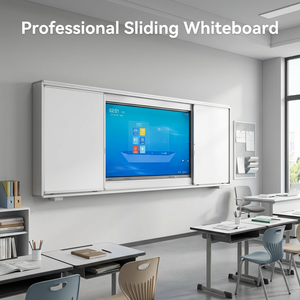 Tableaux blancs tendance : <span class=keywords><strong>Grand</strong></span> <span class=keywords><strong>tableau</strong></span> <span class=keywords><strong>blanc</strong></span> <span class=keywords><strong>magnétique</strong></span> pour salle de classe, <span class=keywords><strong>tableau</strong></span> scolaire coulissant avec support, <span class=keywords><strong>tableau</strong></span> <span class=keywords><strong>blanc</strong></span> pour marqueurs - Product Image 1