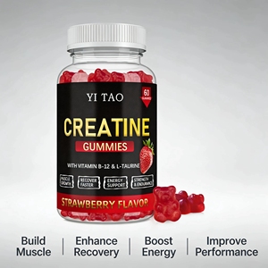 Custom <b>Creatine</b> Gummies Muscle Builder Supplement Fast Absorption Pre Workout Chewable OEM ODM Private Label - Product Image 2