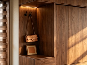 Rénovation de meubles de maison en chêne de luxe moderne Meubles Almirah en bois massif Armoire de chambre à coucher Placard - Product Image 2