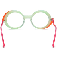 Monture de lunettes Borregls en acétate multicolore pour femme, lunettes de vue Vortex de haute qualité, monture ronde rétro, lunettes optiques pour homme 9354