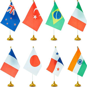 Настольный флаг 14*21 см из полиэстера 100D с цифровой печатью в современном стиле, на подставке, для рекламы и декора - Product Image 3