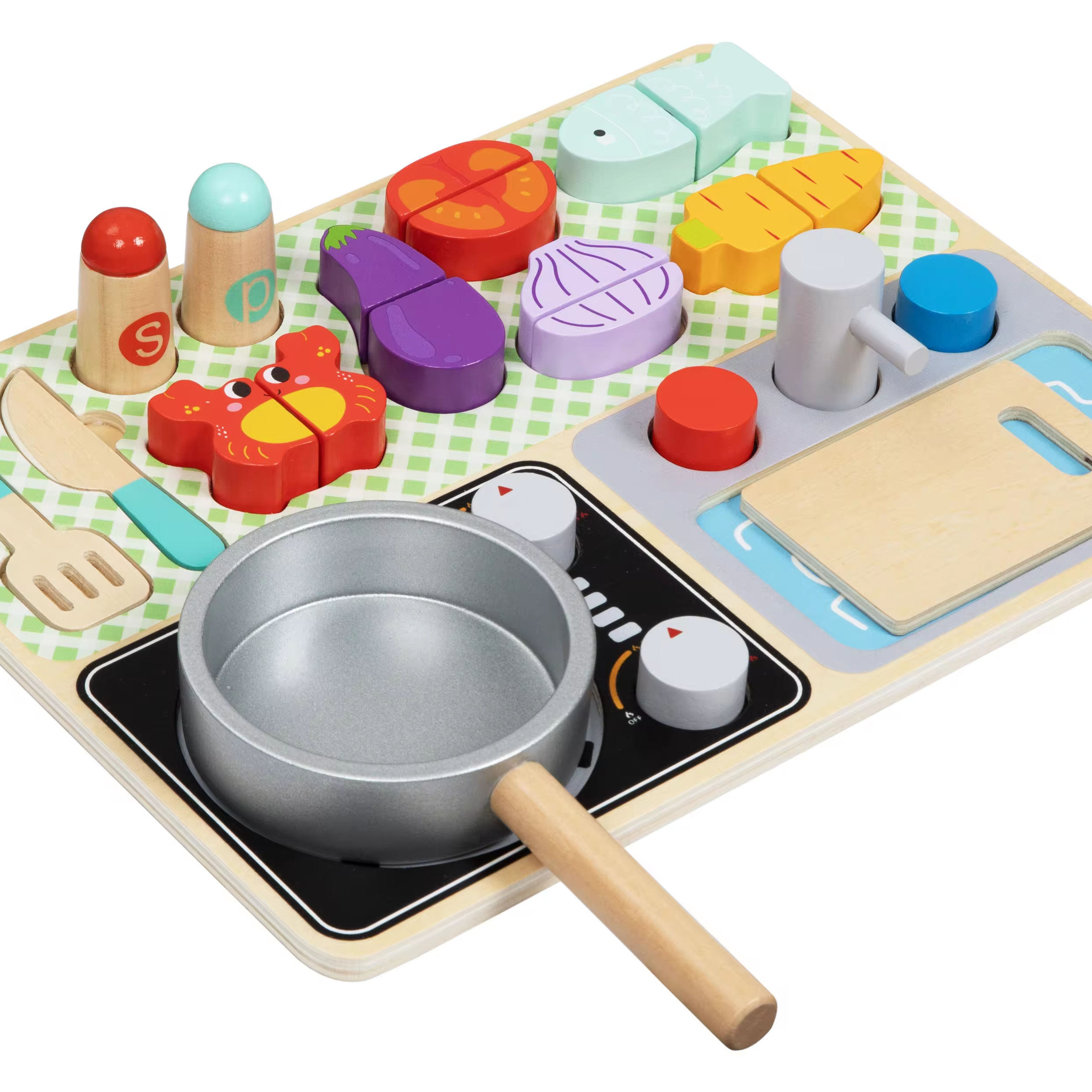 De Juguete Para Juego De Cocina De Madera Para NiÃ±os Tiny Land