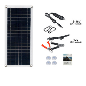 Draagbare 12V Usb Oplaadinterface Zonnepaneel Kit Waterdichte Flexibele Zonnecellen Voor Mobiele Telefoon Rv Auto Voor Gebruik Buitenshuis - Product Image 1