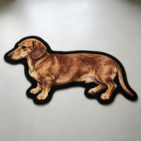 Großhandel Hundeförmiger Teppich Individuell Bedruckter Haustier-Teppich Tierförmiger Bereichsteppich Getufteter Hundemuster-Teppich Haustierzimmer-Bodenmatte