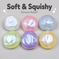 Jouet anti-stress souple en forme de boule perlée, rempli de vaseline, à remontée lente, pour enfants et adultes