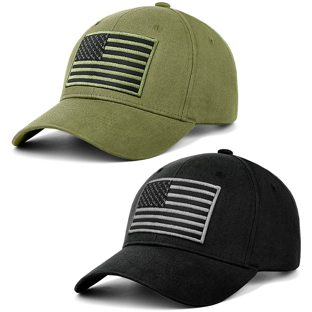 Custom Color Embroidered American Flag Baseball Cap Wholesale Fashion Baseball Hats
