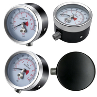 Diaphragm Pressure Gauge Plastic Case Copper Alloy Joint 0-18 bar 40-100mm Radial Axial Mount for Chemical Processing