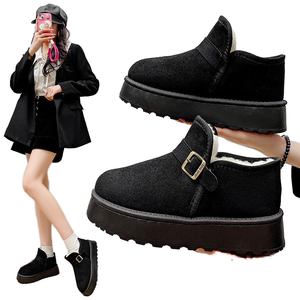 Hot Sale Winter Women's Snow Boots Slip-On Polka Dot PU Designer New Warm Plush Thick Sole Ankle Boots Fashion High Quality - Product Image 1