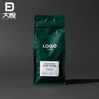 Emballage de café personnalisé, pochette à fond plat, emballage en poly de sac à fond plat, sacs en mylar zip-lock anti-odeur