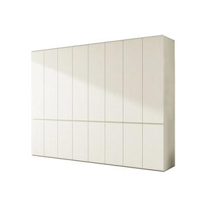 ארון אחסון מעץ איכותי, מודרני, פשוט ויוקרתי, בהתאמה אישית, מהרצפה עד התקרה, לחדר שינה או לכניסה, לאחסון בגדים. - Product Image 6