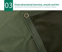 Bâche en toile robuste et écologique, imperméable, enduite de PVC silicone organique, pour tentes et couvertures industrielles