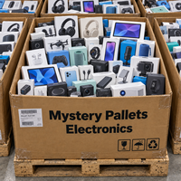 Boîte mystère d'électronique (smartphones, tablettes, ordinateurs portables) avec système de jeu et écouteurs TWS, lot de retours en gros pour les revendeurs en ligne
