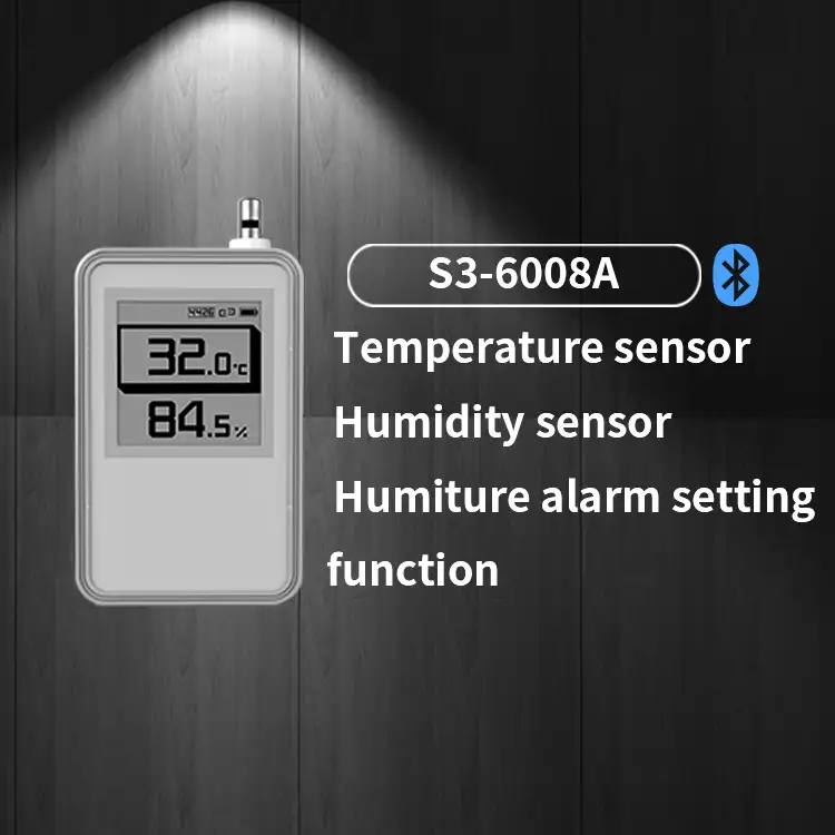 외부 프로브 데이터 로거 Ble 5.0 온도 Ibeacon 센서 블루투스 온도 및 습도 신호 디스플레이