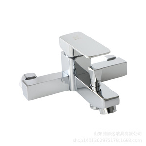 Grifo de Ducha de Cuatro Vías con 3 Manijas, Válvula de Cerámica de Aleación de Zinc, Mezclador para Bañera - Product Image 5
