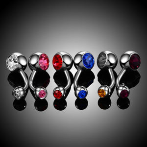 แหวนเจาะสะดือแบบมีกระดุม14กรัมทำจากสแตนเลสสำหรับผู้หญิงเครื่องประดับสำหรับร่างกาย - Product Image 5