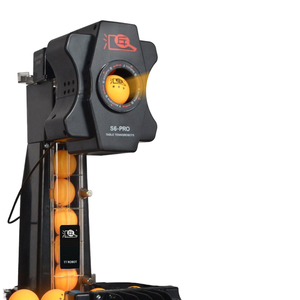 Hui Pang HP-S8-PRO Robot Professionale per Allenamento <span class=keywords><strong>Tennis</strong></span> da Tavolo a Doppia Ruota Motrice Completamente Automatico Portatile 9 Angoli PVC Resistente 30-80 - Product Image 1