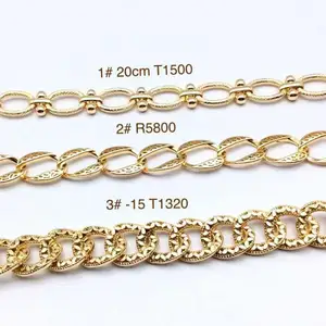 Latest designs Jewelry Fashion Hot Sale 18K Gold Plated Chain Bracelet for men