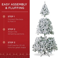 Sapin de Noël Décoratif Enneigé Blanc, Vente en Gros du Fabricant Chinois