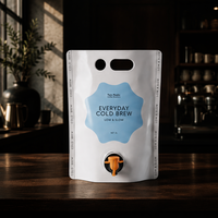 Sachet Doypack jetable 2L pour jus de café froid quotidien, recyclable, écologique, anti-oxydation, longue durée de conservation