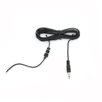 Câble audio PVC à paire torsadée avec prise jack stéréo 3,5 mm (1/8 po) vers fils nu - 6 pieds, câble mono 12 V CC à déclenchement CC