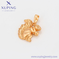 Pendentifs en plaqué or 18K, série de bijoux xup, tendance, mignon et écureuil,