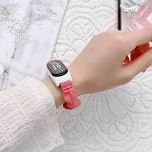 Bracelet de montre en gros d'usine pour Mi Band 7 Bracelet de montre fleur en tissu élastique Correa Pulsera Bandwrist - Product Image 6