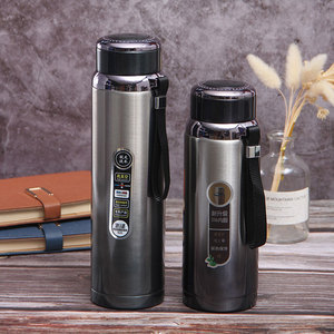 Amerikan tarzı 600/800/<span class=keywords><strong>1000ML</strong></span> <span class=keywords><strong>Flask</strong></span> büyük kapasiteli termos taşınabilir akıllı dijital sıcaklık göstergesi iş su şişesi - Product Image 4