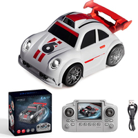 Nouvelle voiture RC miniature C6 1:64 pour table, avec caméra HD, rechargeable, 2,4 GHz, haute vitesse, tout-terrain, Wifi, double commande, pour garçons