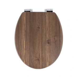 Nuevo modelo de cubierta de asiento de inodoro de madera para baño con <span class=keywords><strong>bisagra</strong></span> de Metal duradera - Product Image 4