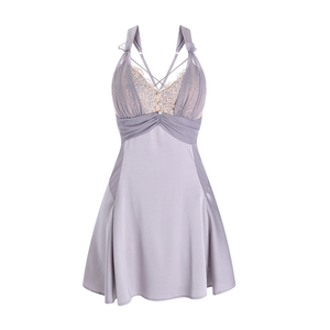 Nuovo abbigliamento <span class=keywords><strong>da</strong></span> <span class=keywords><strong>notte</strong></span> <span class=keywords><strong>da</strong></span> donna di moda all'ingrosso camicia <span class=keywords><strong>da</strong></span> <span class=keywords><strong>notte</strong></span> con <span class=keywords><strong>perla</strong></span> di pizzo a contrasto e pigiami <span class=keywords><strong>da</strong></span> bagno set J3133 - Product Image 3