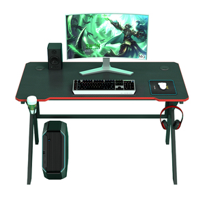 Escritorio para Computadora YIZHUO <span class=keywords><strong>2022</strong></span>, Escritorio para Juegos con Luces LED, Mesa para Computadora Portátil en Forma de <span class=keywords><strong>K</strong></span> - Product Image 6
