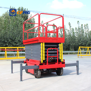 Plataforma elevadora de tijera eléctrica, plataforma de trabajo elevadora, estabilizadores aéreos móviles, mesa elevadora hidráulica de carga pesada - Product Image 5