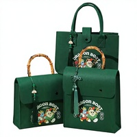 Nouveau sac fourre-tout ethnique haut de gamme en non-tissé personnalisé pour le Festival des Bateaux-Dragons, boîte cadeau Zongzi, style chinois