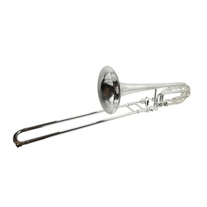 Trombón Tenor Bajo SEASOUND OEM JYTB509S, Instrumento Musical de Latón Plateado en Sib/Fa/Mib/Re, con Estuche de Lona - Product Image 3