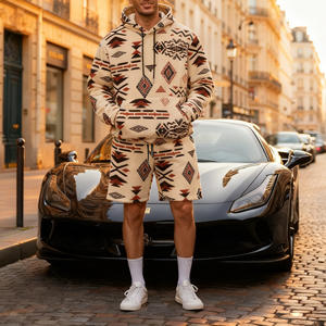 Conjunto de moda transfronteriza europea y americana 2025: Sudadera informal de manga larga con cordón, bolsillos y diseño de color liso. - Product Image 5